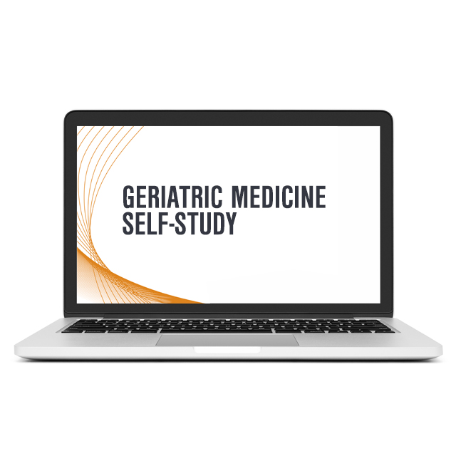 Geriatric Medicine Self-Study on Laptop