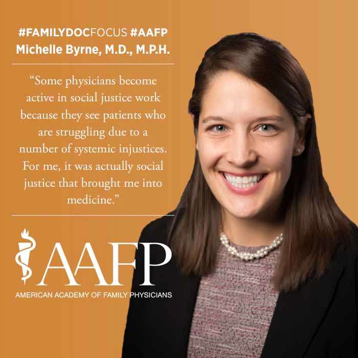 "Some physicians become active in social justice work because they see patients who are struggling due to a number of systemic injustices. For me, it was actually social justice that brought me into medicine."