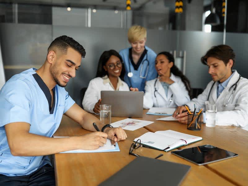 Picture of a younger family physician