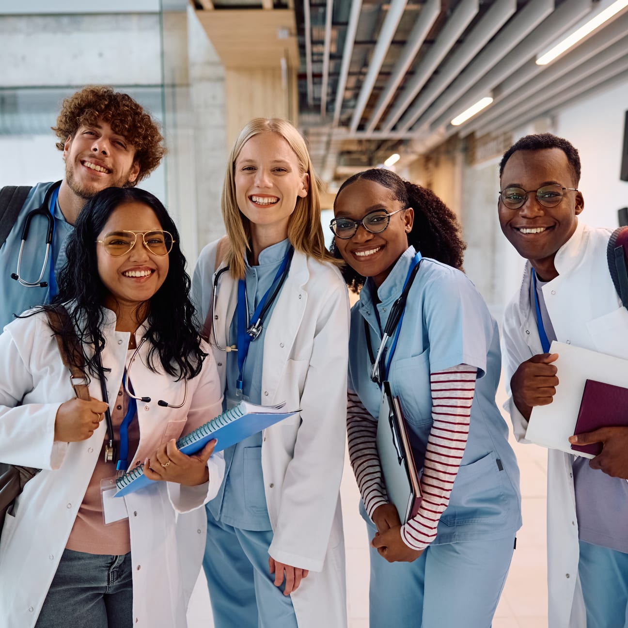 Image of a group of medical students.