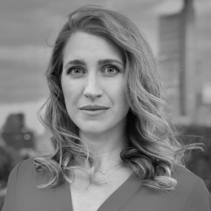 Natalie Stavas, 2025 FMX Main Stage Speaker, Black & White