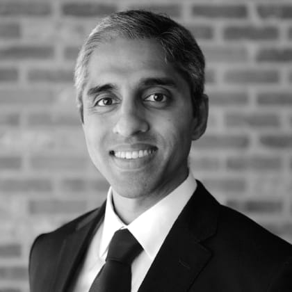 Vivek Murthy, 2025 FMX Main Stage Speaker, Black & White