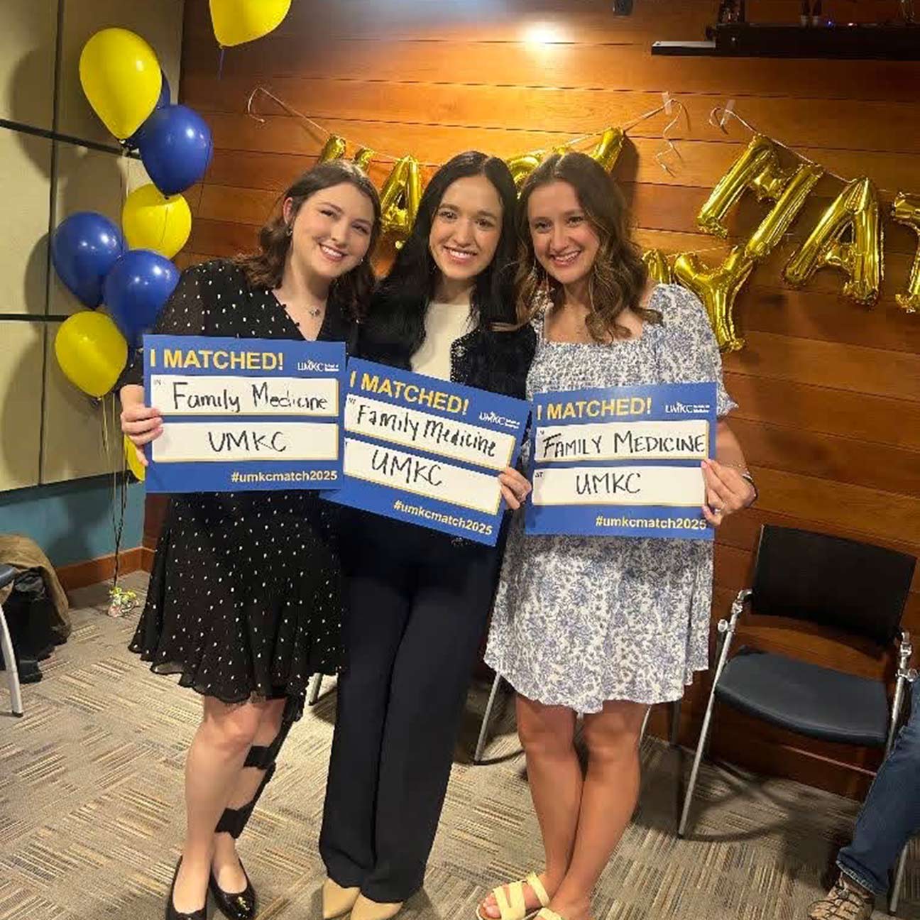 Three women doctors who matched to UMKC on match day