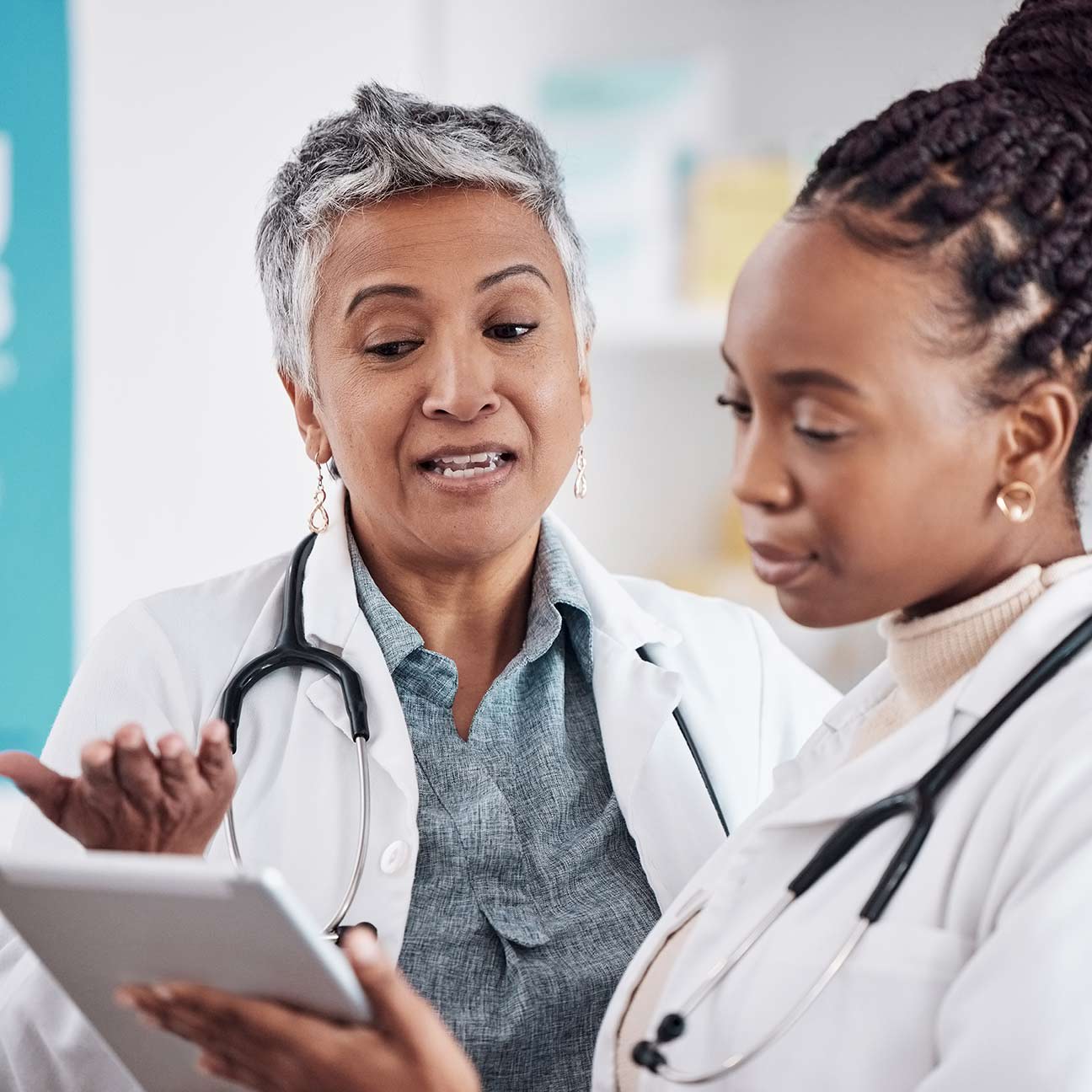 Doctors, mentor and student.