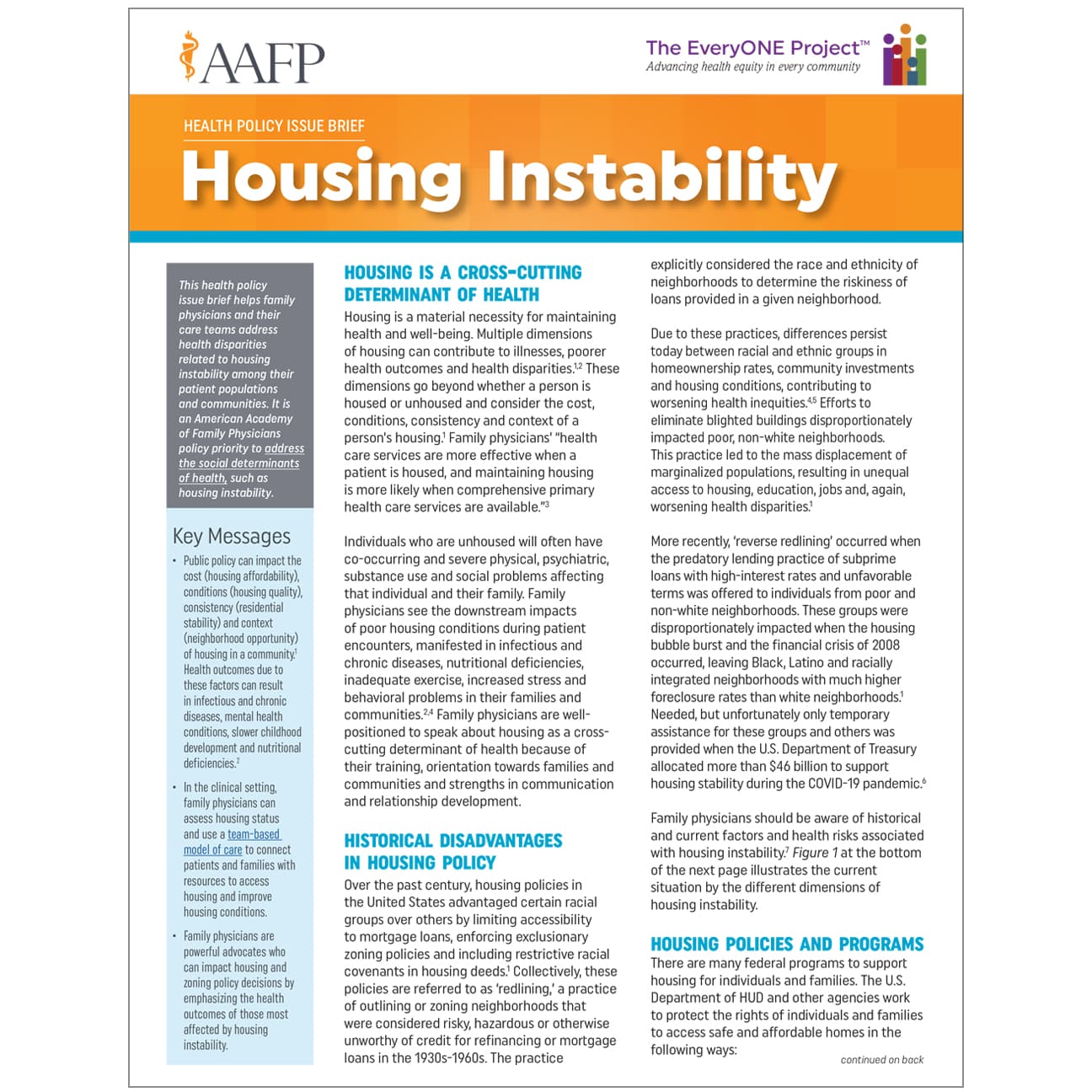 Community engagement and health equity issues