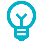 illustrated icon of a light bulb for FUTURE event.
