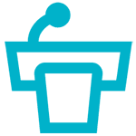 illustrated icon of a podium for FUTURE event.