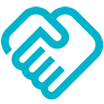 illustrated icon of a handshake for FUTURE event.