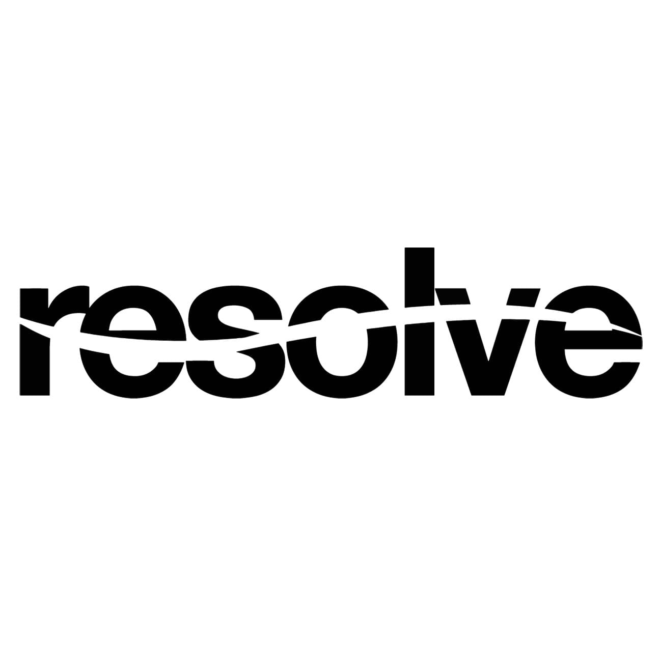 Sponsored partner logo, Resolve.