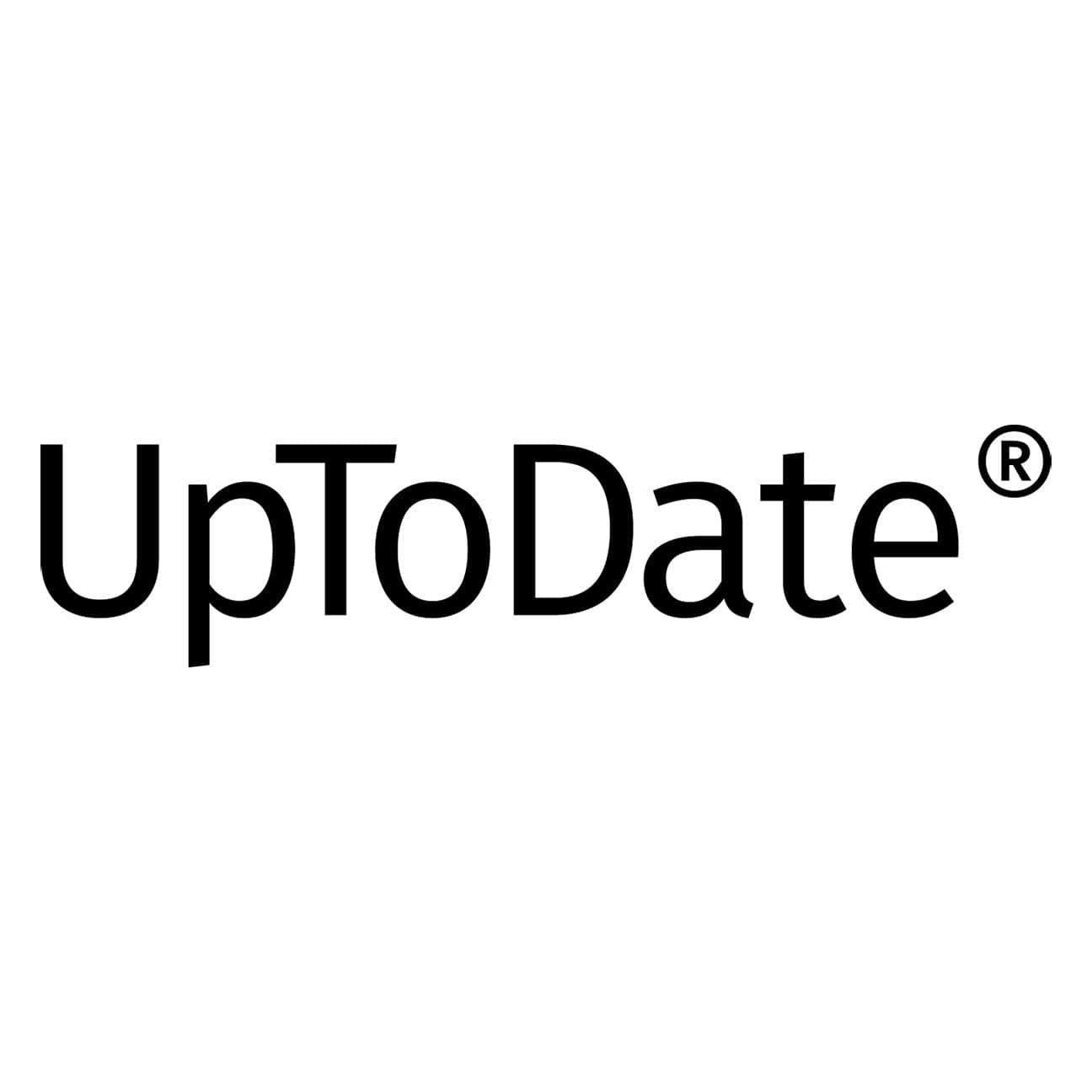 Sponsored partner logo, UpToDate.