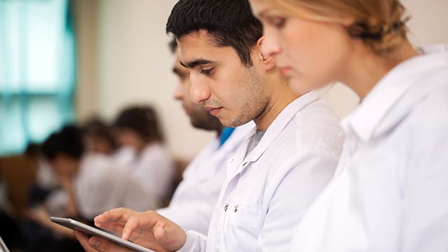 physicians using tablets