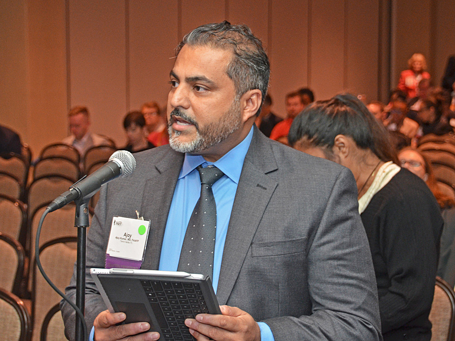 Florida AFP delegate Ajoy Kumar, M.D., testifies during the 2018 COD