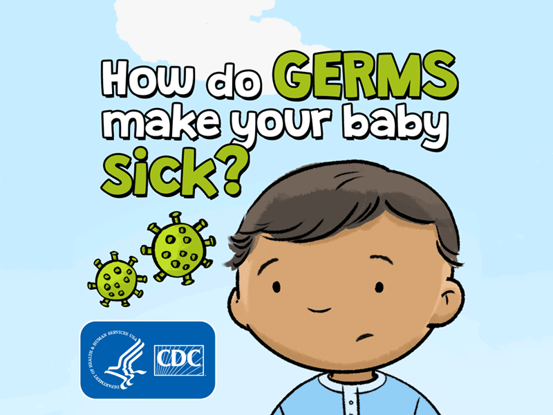 CDC illustration for childhood vaccination video series