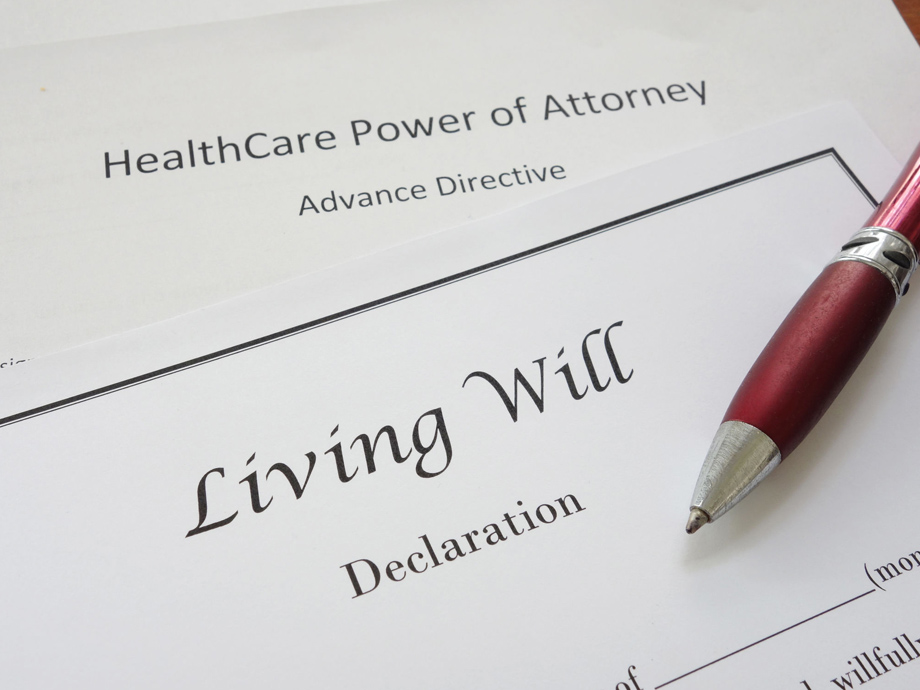 Living Will, HealthCare, and  Power of Attorney documents