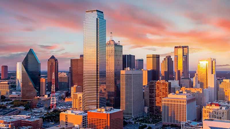 City view of Dallas, TX