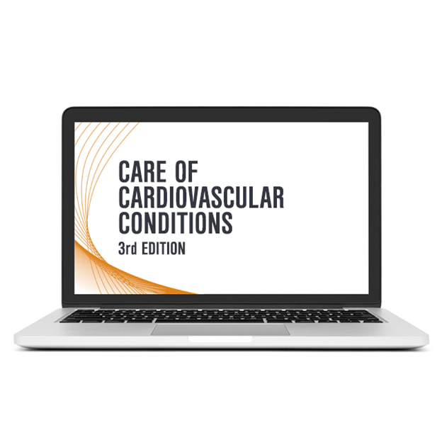 Care of Cardiovascular Conditions CME on Laptop