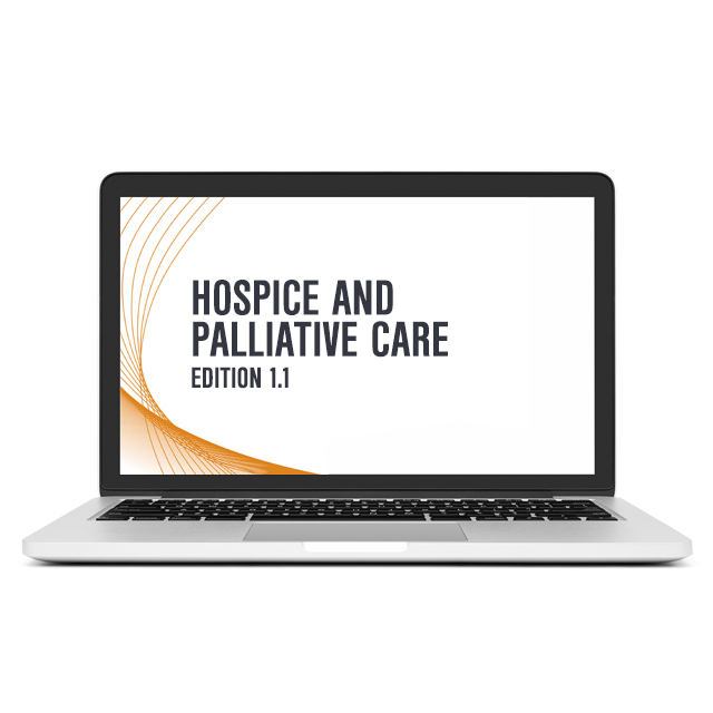 Hospice and Palliative Care Online CME on Laptop