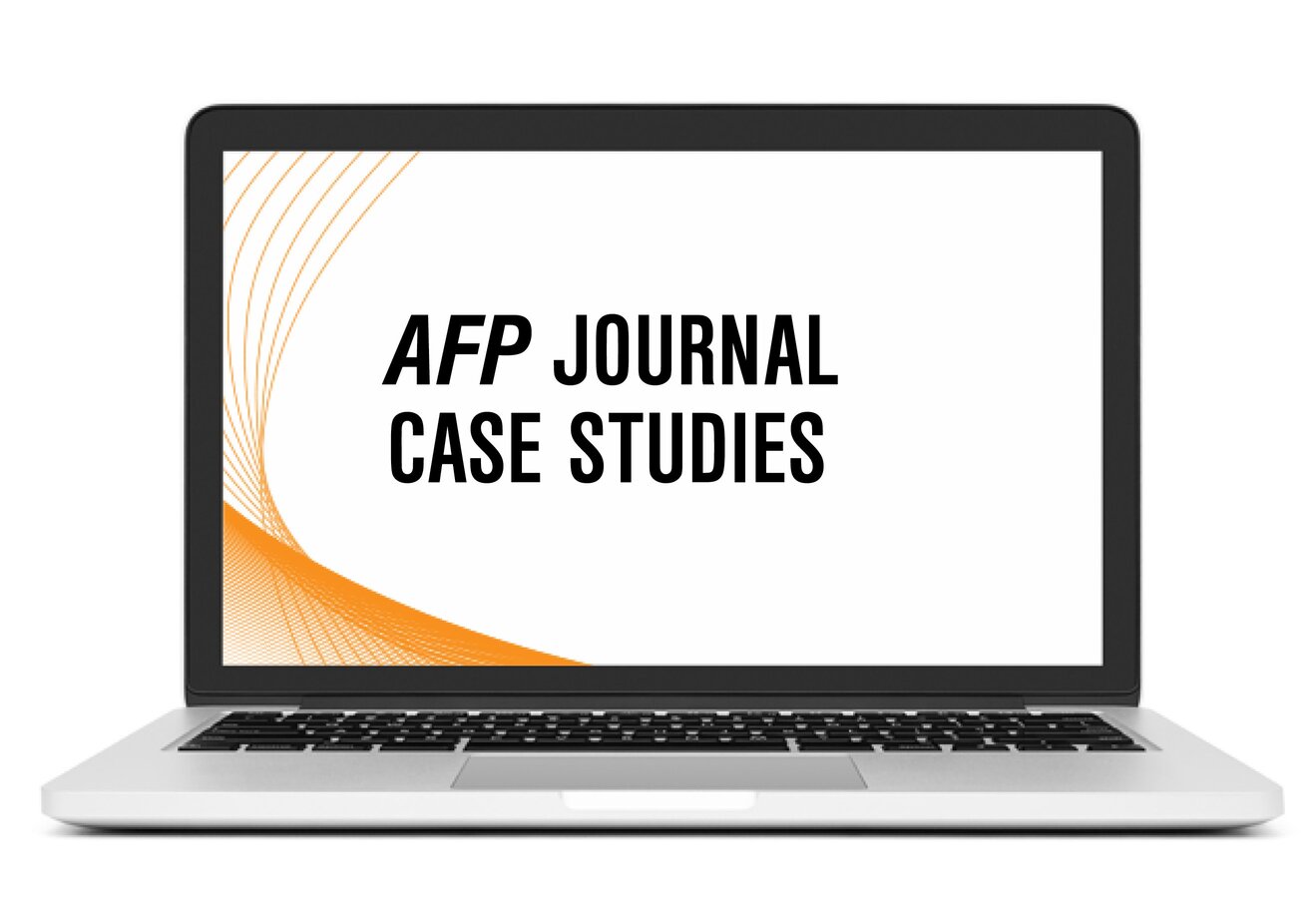 AFP Journal Case Studies Title on Laptop