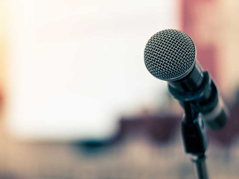 Microphone in meeting
