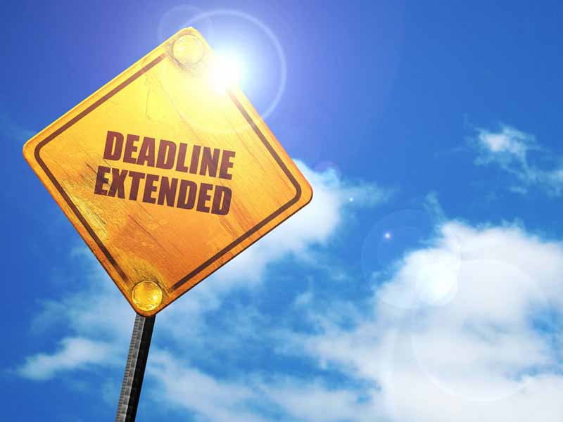deadline extended sign