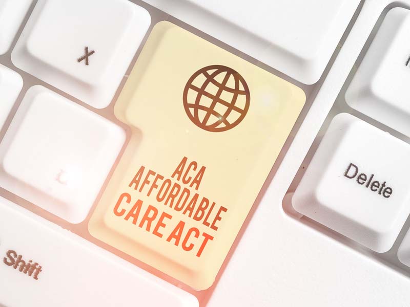 Affordable Care Act keyboard button