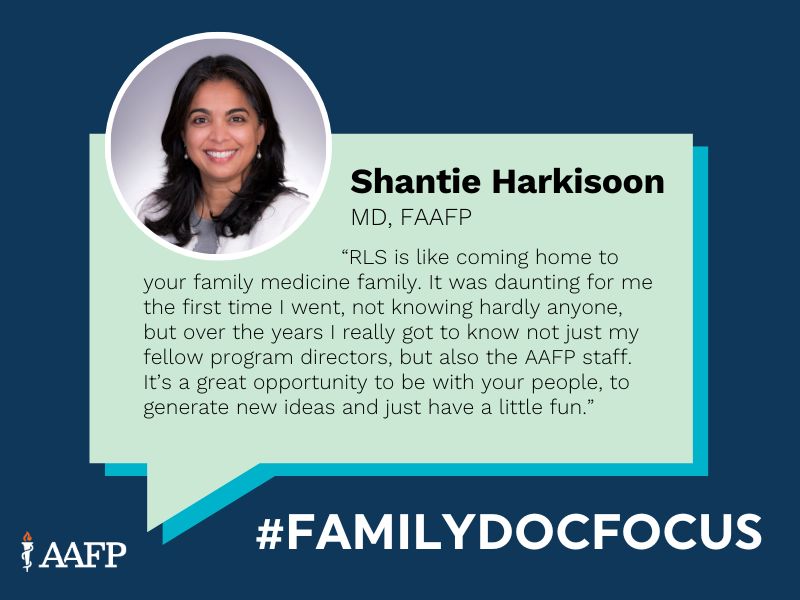 Headshot of Shantie Harkisoon, MD, FAAFP