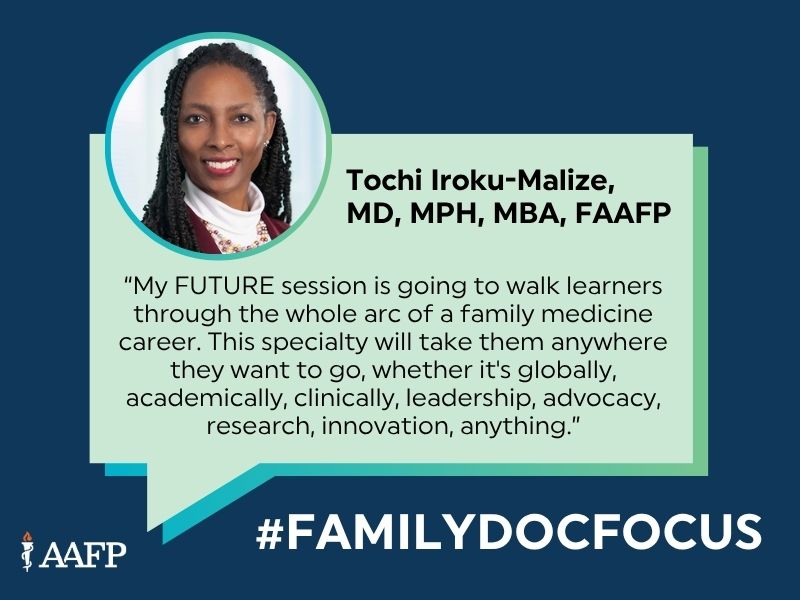 Headshot of Tochi Iroku-Malize, MD, MPH, MBA, FAAFP