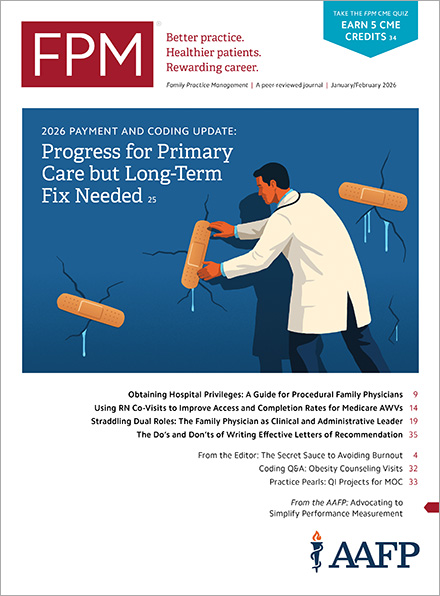 FPM journal cover for Jan/Feb 2026 cover